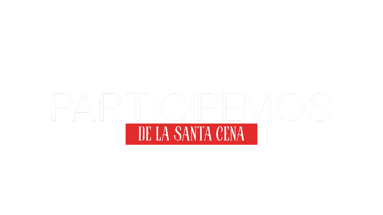 Participemos de la Santa Cena — título animado transparente para iglesias