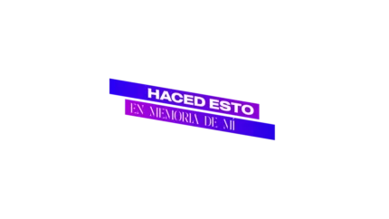 Haced esto en memoria de mí — título animado transparente para iglesias