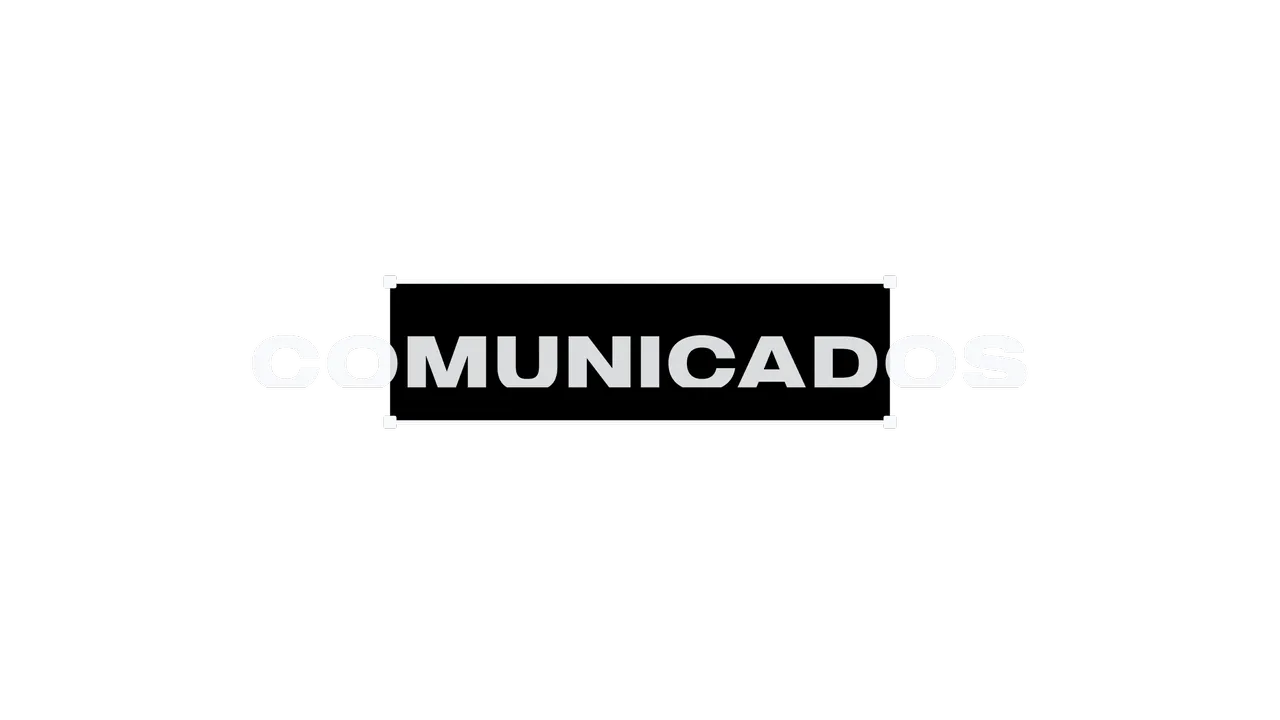 Comunicados — título animado transparente para iglesias