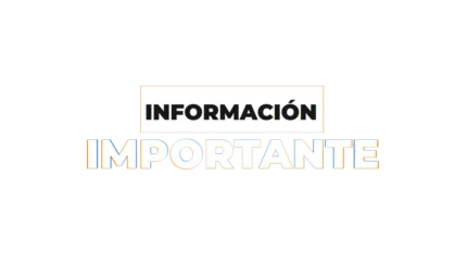Información importante — título animado transparente para iglesias