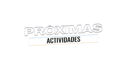 Próximas actividades — título animado transparente para iglesias