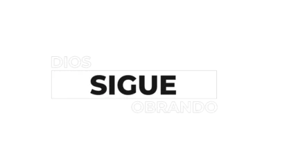 Dios sigue obrando — título animado transparente para iglesias