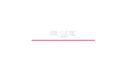 Nos alegra verte — título animado transparente para iglesias