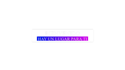 Bienvenido, hay un lugar para ti — título animado transparente para iglesias