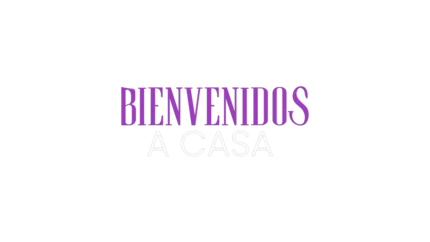 Bienvenido a casa — título animado transparente para iglesias