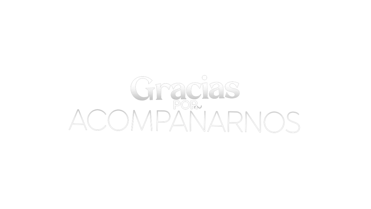 Gracias por acompañarnos — título animado transparente para iglesias