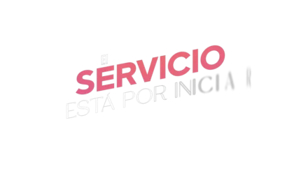El servicio está por iniciar — título animado transparente para iglesias