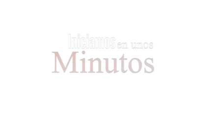 Iniciamos en unos minutos — título animado transparente para iglesias