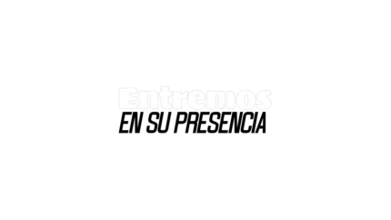 Entremos en su presencia — título animado transparente para iglesias