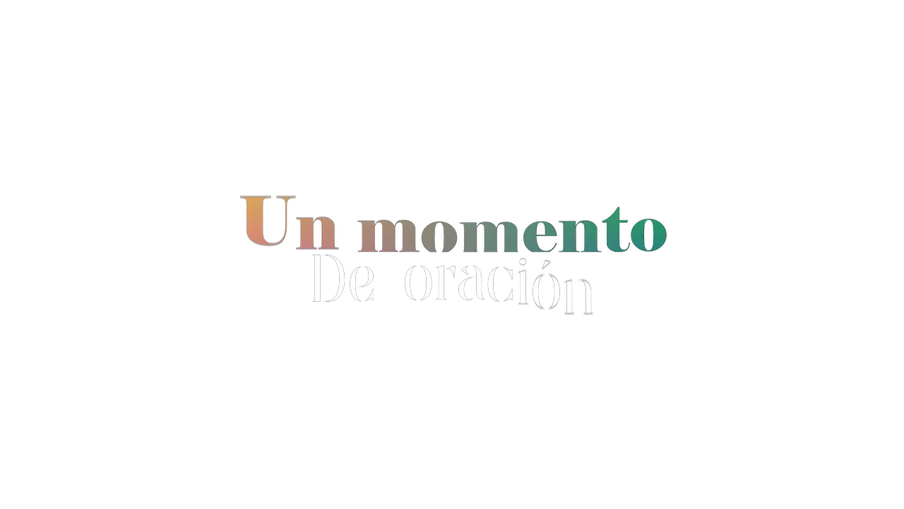 Un momento de oración — título animado transparente para iglesias