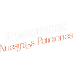Presentemos nuestras peticiones — título animado transparente para iglesias