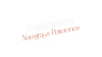 Presentemos nuestras peticiones — título animado transparente para iglesias