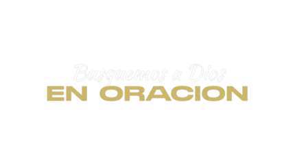 Busquemos a Dios en oración — título animado transparente para iglesias