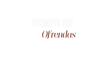 Tiempo de ofrendas — título animado transparente para iglesias
