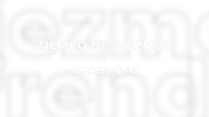 Tiempo de diezmos y ofrendas — título animado transparente para iglesias