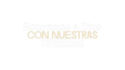 Honremos a Dios con nuestras ofrendas — título animado transparente para iglesias