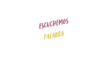 Escuchemos la Palabra — título animado transparente para iglesias