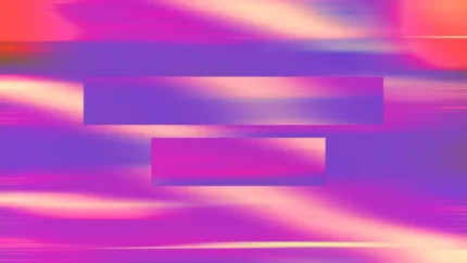 Vaporwave Velocity - Floating Line Still — fondo abstracto horizontal magenta, violeta