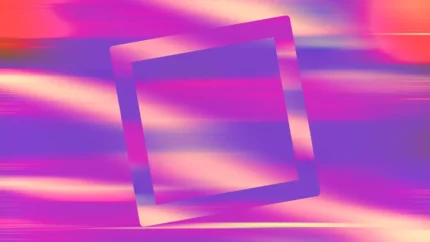 Vaporwave Velocity - Tilted Frame Still — fondo abstracto horizontal magenta, violeta