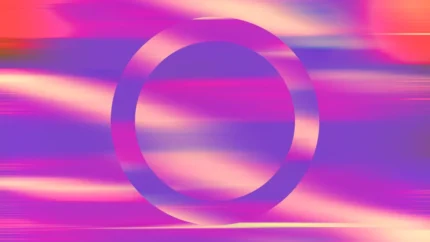 Vaporwave Velocity - Vapor Ring Still — fondo abstracto horizontal magenta, violeta