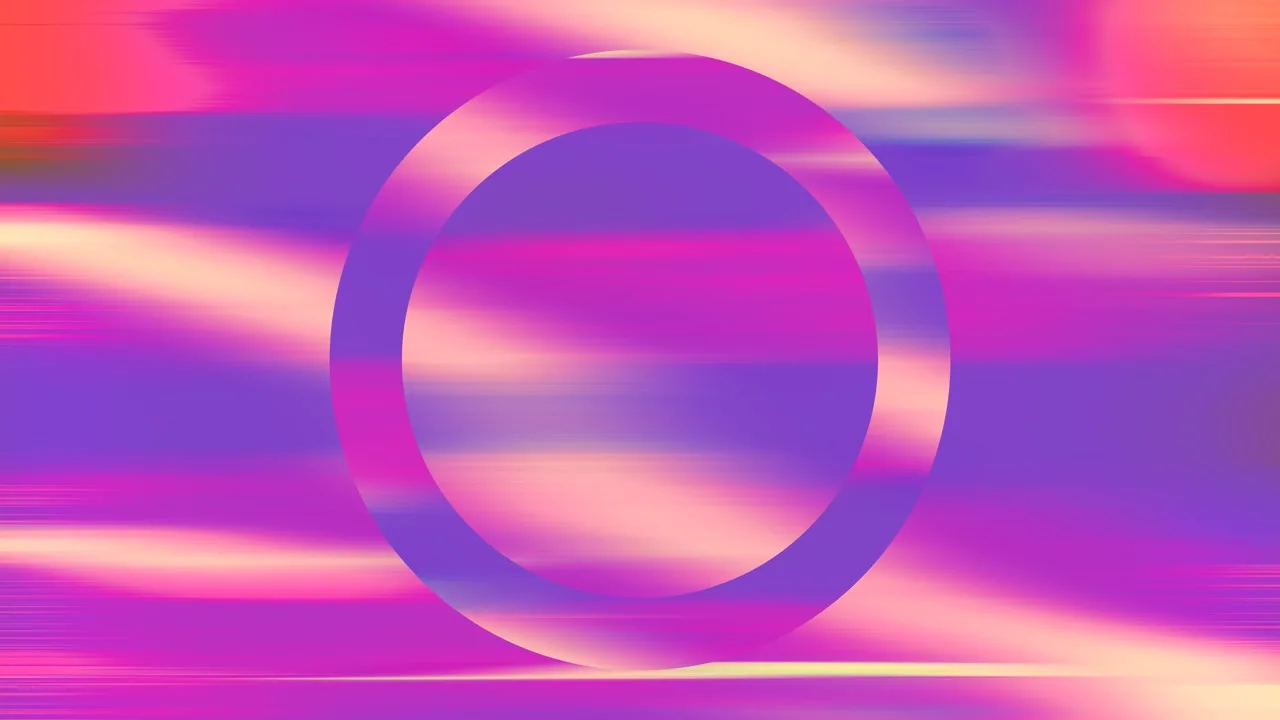 Vaporwave Velocity - Vapor Ring Still — fondo abstracto horizontal magenta, violeta