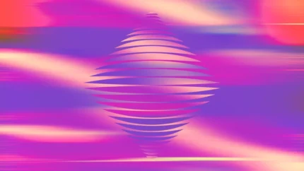 Vaporwave Velocity - Vaporwave Ripple Still — fondo abstracto horizontal magenta, violeta