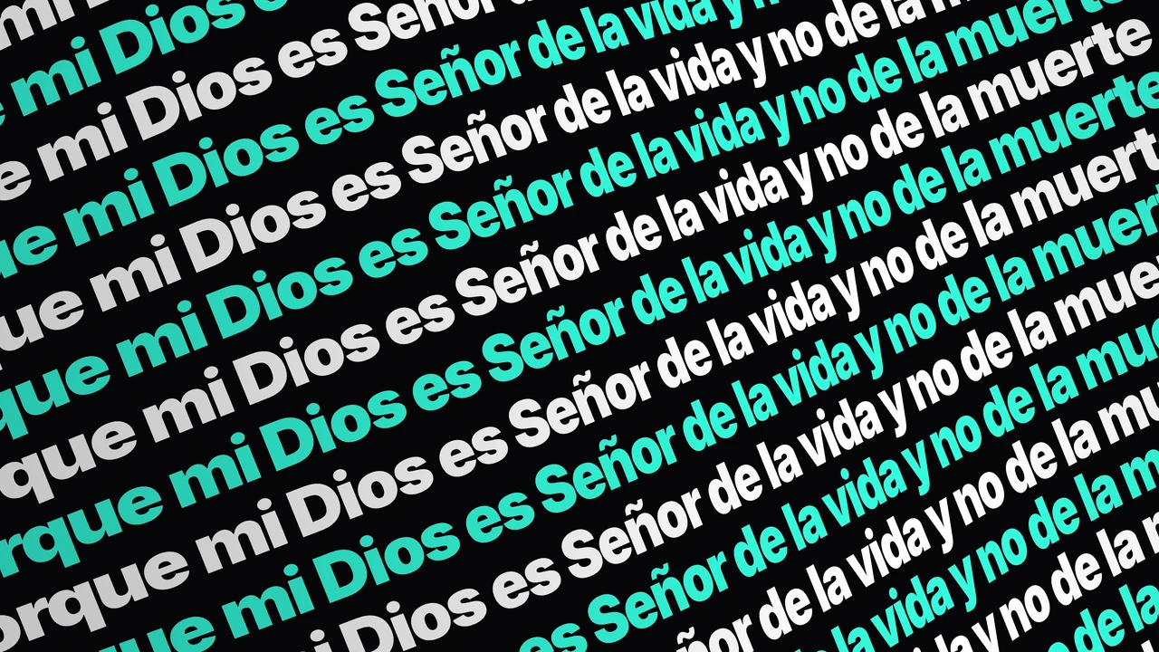 Imagen fija Blanco Original Slack con texto incorporado para proyección de iglesia