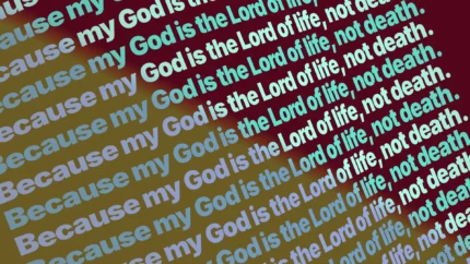 Animated Solar Coral Slack worship background for church projection