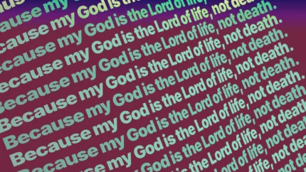 Animated Ultraviolet Orchid Slack worship background for church projection