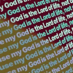 Solar Coral Slack worship still image with embedded wording for church projection