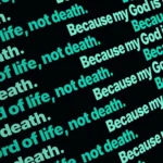 Animated Electric Garden Ticker worship background for church projection