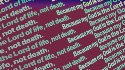 Animated Ultraviolet Orchid Ticker worship background for church projection