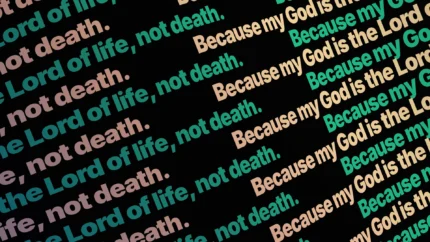 Animated Copper Ember Ticker worship background for church projection