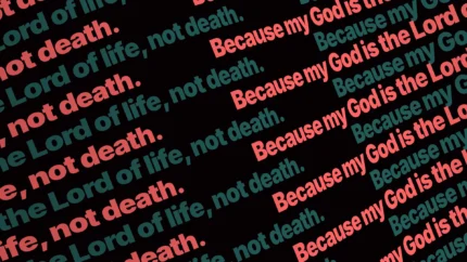 Animated Solid Red Ticker worship background for church projection