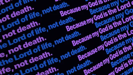 Animated Solid Purple Ticker worship background for church projection