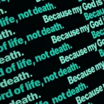 Electric Garden Ticker worship still image with embedded wording for church projection