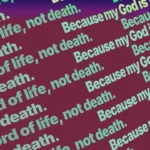 Ultraviolet Orchid Ticker worship still image with embedded wording for church projection