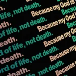 Copper Ember Ticker worship still image with embedded wording for church projection