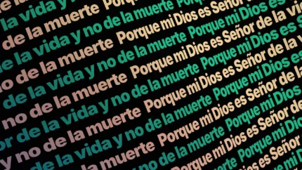 Fondo animado Brasa y Cobre Ticker para proyección de adoración