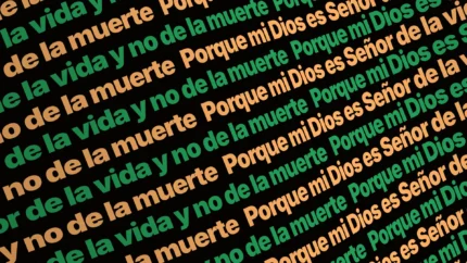 Fondo animado Naranja Sólido Ticker para proyección de adoración