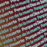 Imagen fija Solar Coral Ticker con texto incorporado para proyección de iglesia