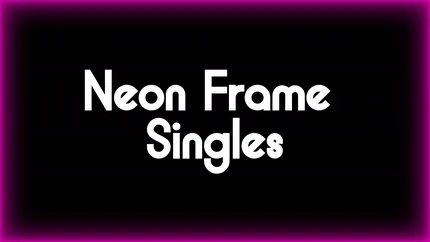 Neon Frame Singles Kit | Coleção de Fundos Animados com Molduras Luminosas para Louvor na Igreja