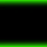 Marco rectangular luminoso neón verde lima con centro negro para pantalla de iglesia