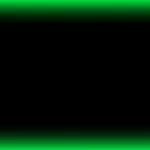 Marco rectangular luminoso neón verde esmeralda con centro negro para pantalla de iglesia
