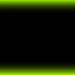 Imagen fija de un marco neón verde chartreuse con centro negro para proyección de iglesia