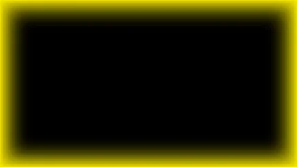 Marco rectangular luminoso neón amarillo neón con centro negro para pantalla de iglesia