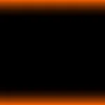 Imagen fija de un marco neón naranja con centro negro para proyección de iglesia
