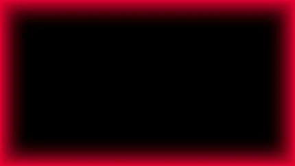 Marco rectangular luminoso neón rosa carmesí con centro negro para pantalla de iglesia