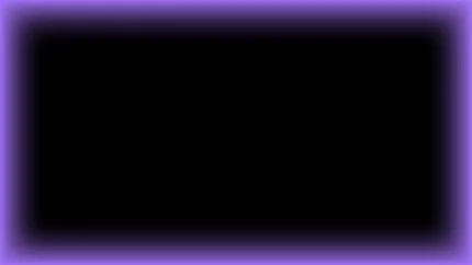 Marco rectangular luminoso neón lavanda con centro negro para pantalla de iglesia