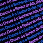 Imagem fixa Roxo Sólido Slack com texto incorporado para projeção na igreja